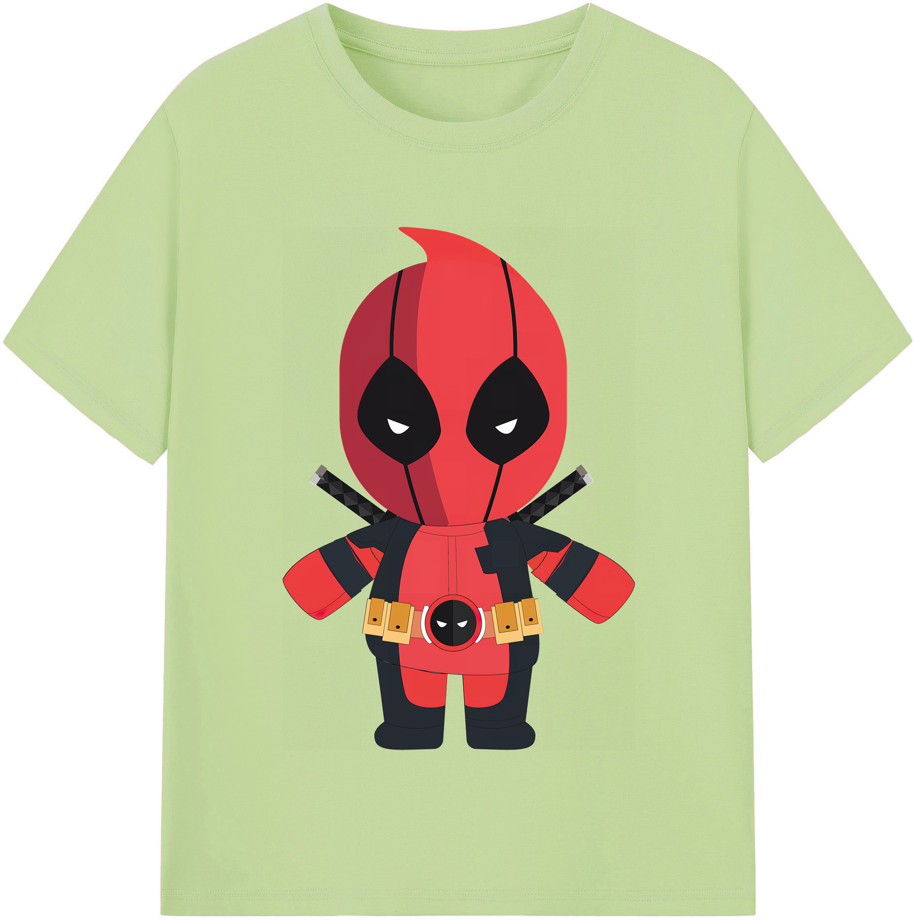 （画像用） Deadpool デッドプール 綿100％半袖Tシャツ（フロントプリント）